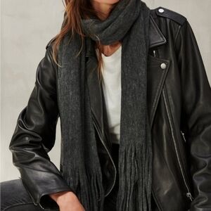 Lucky Brand Fringe Scarf Grey NWT